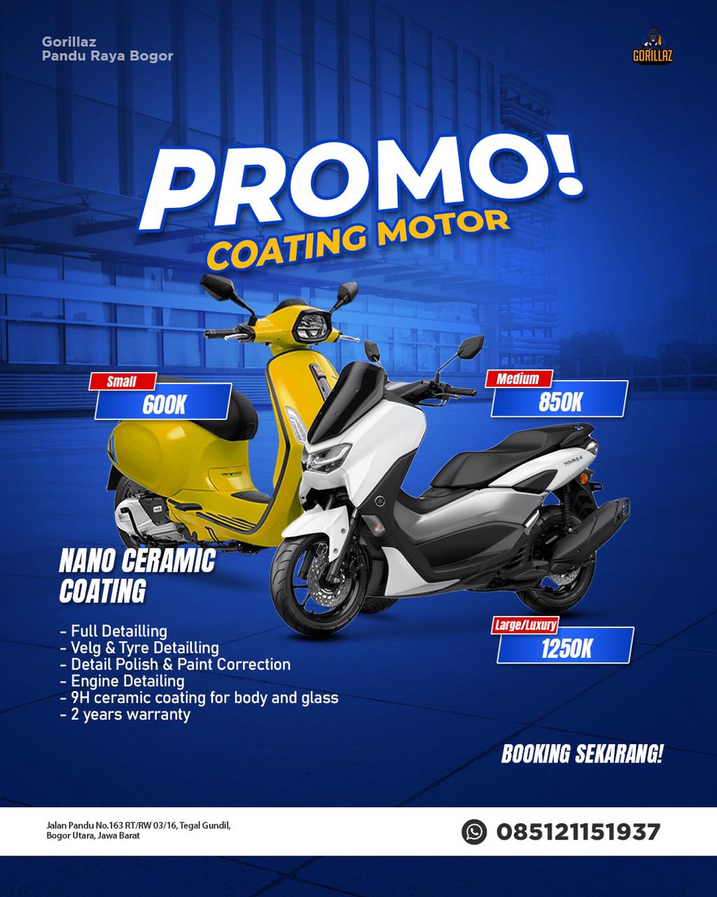 Promo Grand Opening Nano Coating Motor