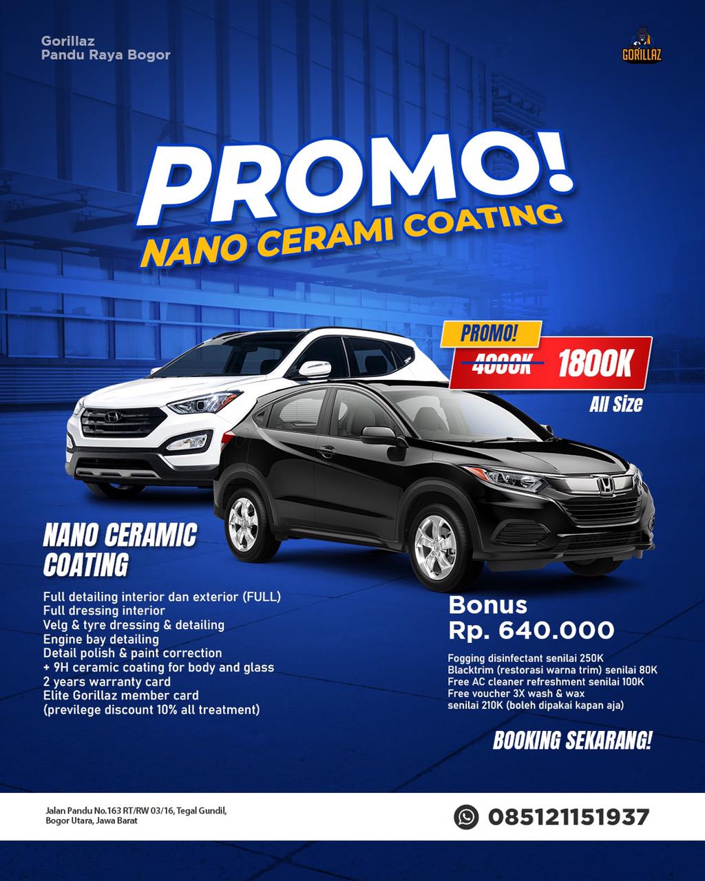 Promo Grand Opening Nano Coating Mobil