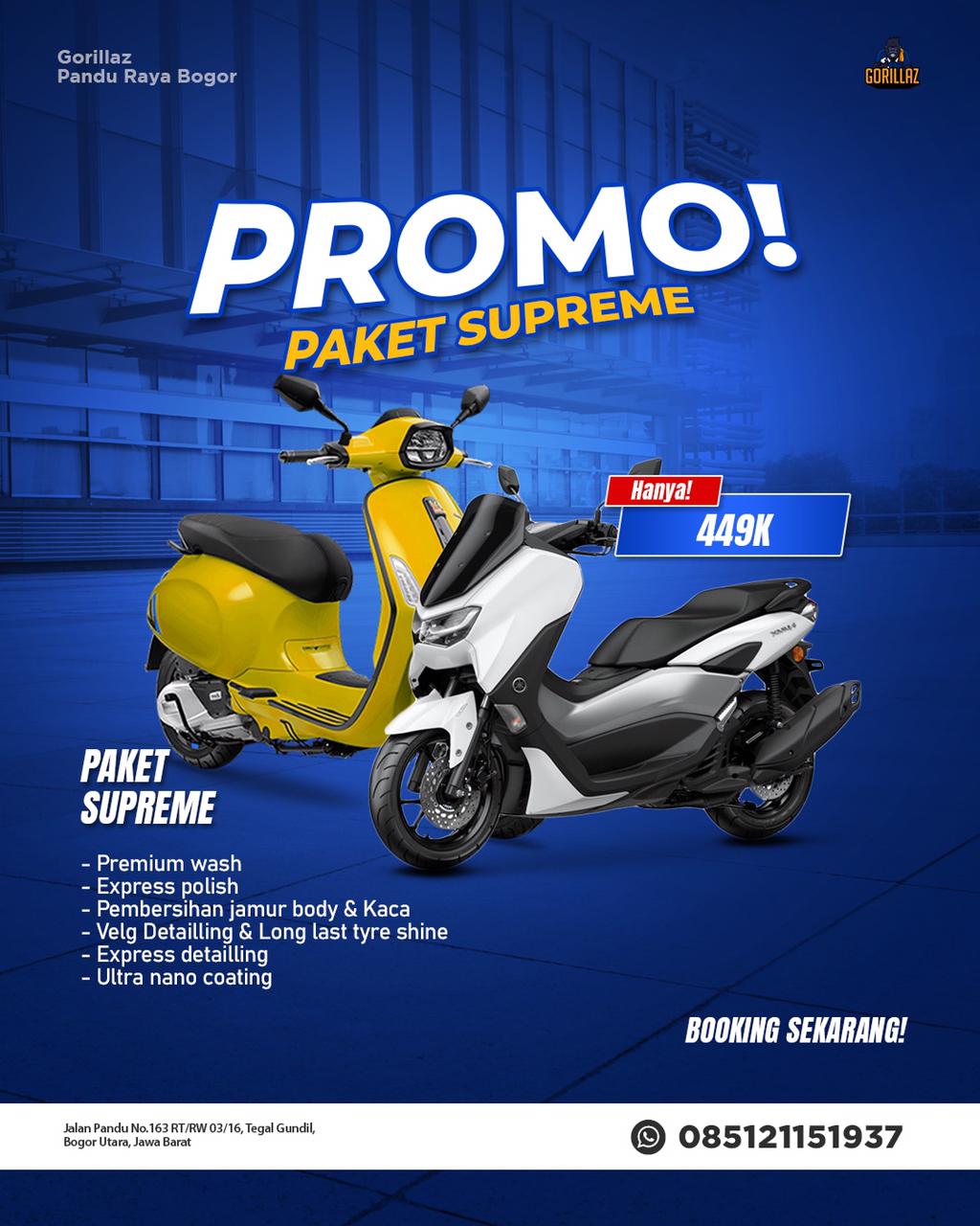 Grand Opening Paket supreme Motor