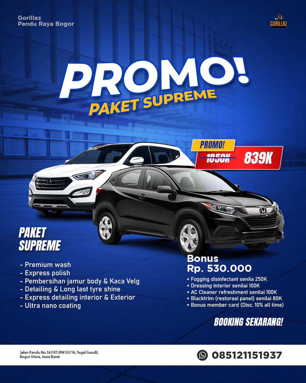 Grand Opening Paket Supreme Mobil